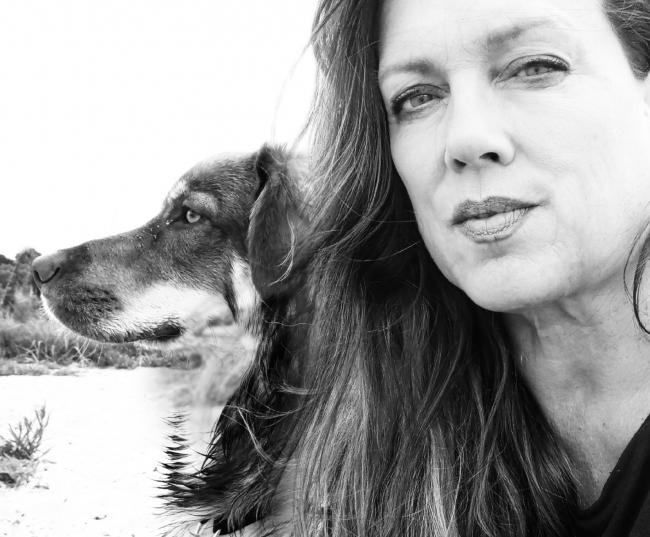 Coach Katharina  mit Hund Portrait